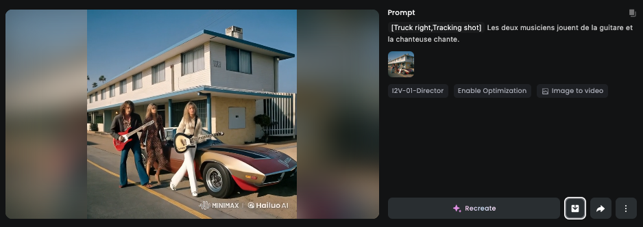 Director de Hailuoai / capture 1