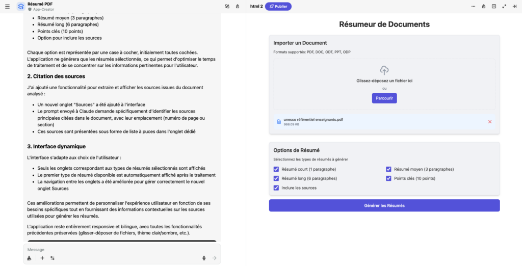 App Creator de Poe / capture 1