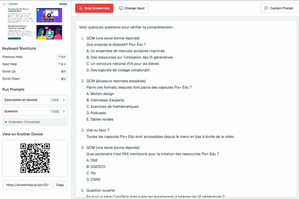 ScreenHelp / capture 1