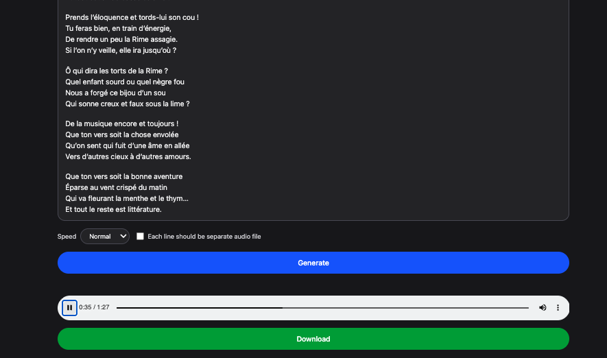 Voice generator / capture 2