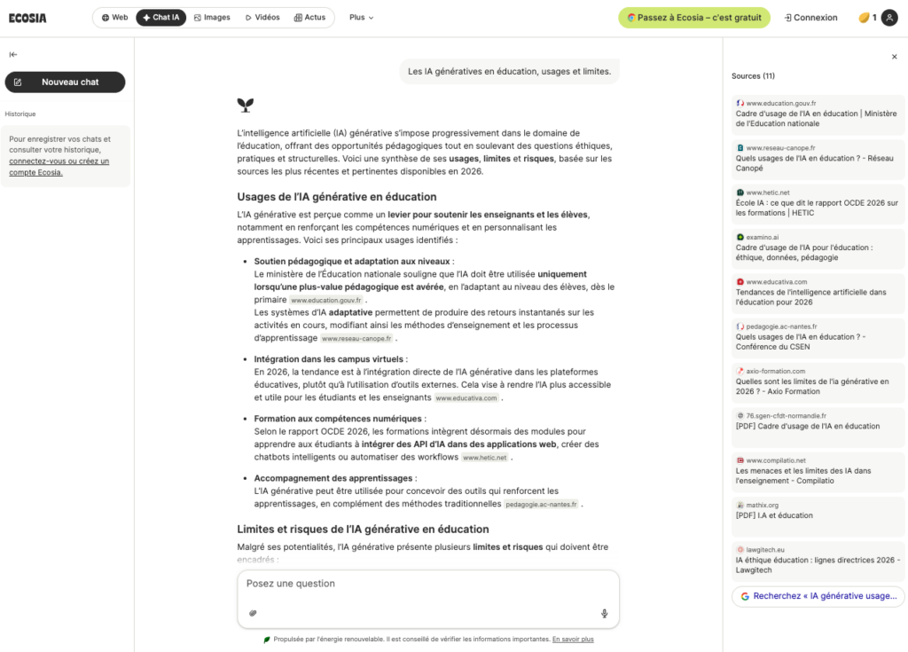 Ecosia / capture 1