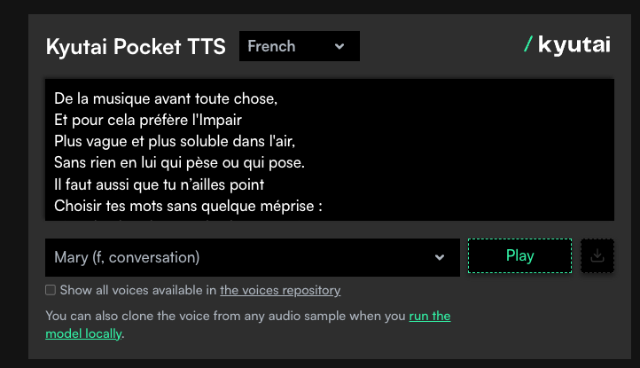 Kyutai Pocket TTS / capture 1